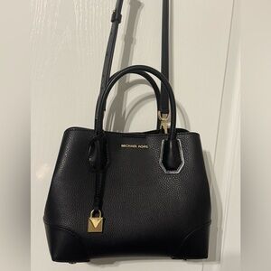 Michael Kors Black Pebbled Leather Tote